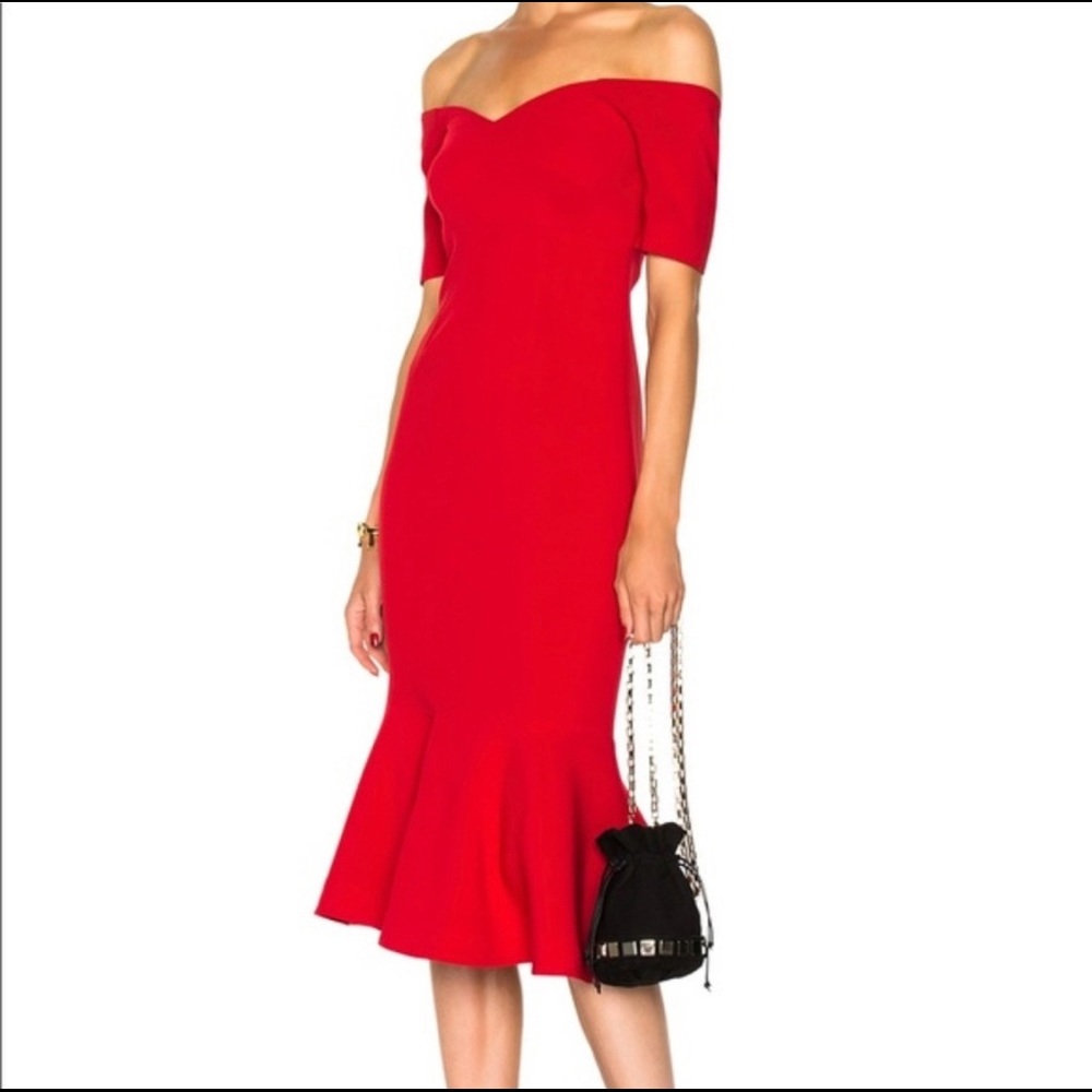 CINQ A SEPT “Marta” Red Dress